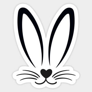 A funny bunny! Sticker